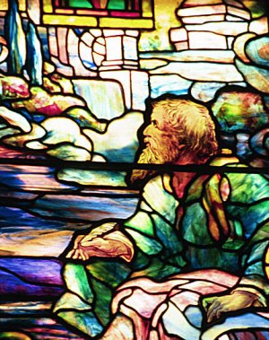 St John's vision on Patmos by Louis Comfort Tiffany Oil Painting