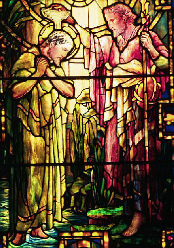 Main Product Photo of The Baptism of Jesus Painting by Louis Comfort Tiffany