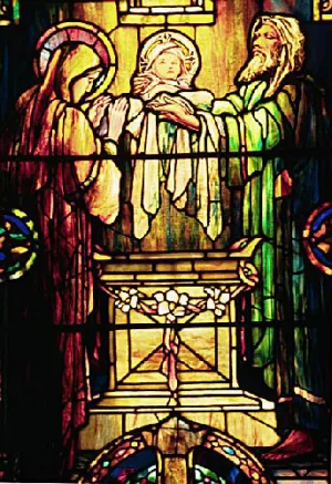 The Dedication in the Temple painting by Louis Comfort Tiffany