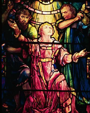 The Stoning of Stephen Oil painting by Louis Comfort Tiffany