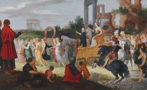 Allegorie Auf Den Einzug Ferdinands III In Antwerpen by Louis De Caullery Oil Painting