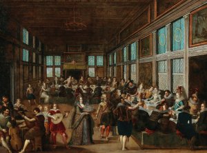 Hochzeitsgesellschaft by Louis De Caullery Oil Painting