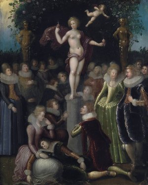 Homage to Venus by Louis De Caullery Oil Painting