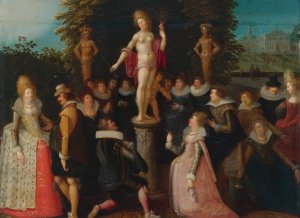 Homage To Venus by Louis De Caullery Oil Painting