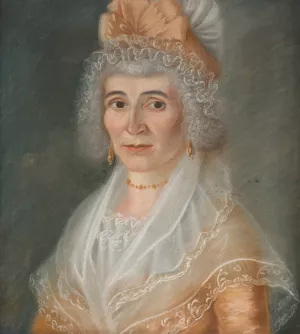 Marguerite Viger, Wife of Pierre Berthelet by Louis Dulongpre Oil Painting