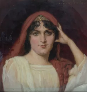 Portrait de Madeleine Roch by Louis Edouard Fournier Oil Painting
