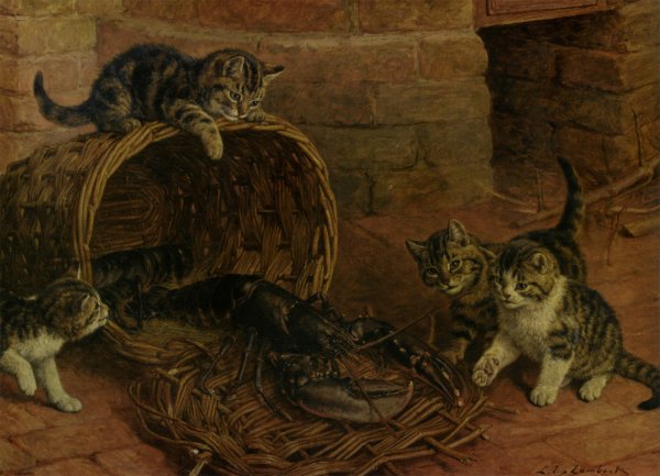 Main Product Photo of A Surprise Painting by Louis Eugene Lambert