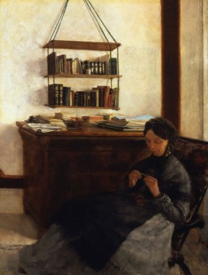 The Artist's Mother by Louis Eysen Oil Painting