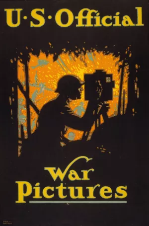 U.S. official war pictures by Louis Fancher Oil Painting