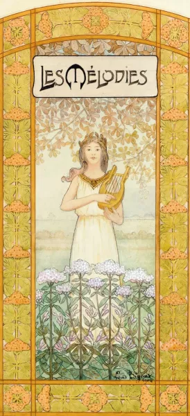 Les Melodies by Louis Felix Bigaux Oil Painting