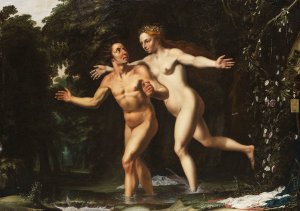 Hermaphroditos und Salmakis by Louis Finson Oil Painting
