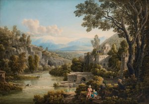 The Bourtassi Mosk, Or The Derviches Convent, Tripoli, Lebanon by Louis-Francois Cassas Oil Painting