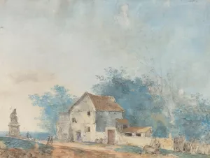 Landscape by Louis Gabriel Moreau Oil Painting