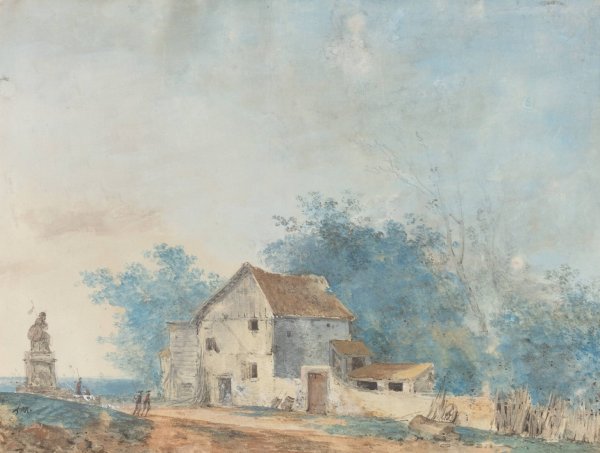 Main Product Photo of Landscape  Painting by Louis Gabriel Moreau