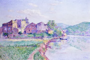 Remoulins, Pont du Gard by Louis Gaidan Oil Painting