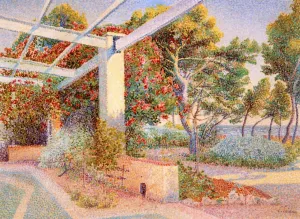 The Pergola by Louis Gaidan Oil Painting