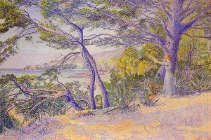 Under the Pines at Carqueiranne Oil painting by Louis Gaidan