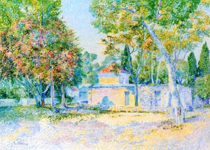 Villa in Saint-Tropez by Louis Gaidan Oil Painting