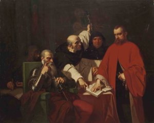 Le serment de Vargas devant le duc d'Albe by Louis Gallait Oil Painting