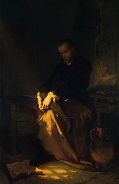 Main Product Photo of Tasso in the Prison Painting by Louis Gallait