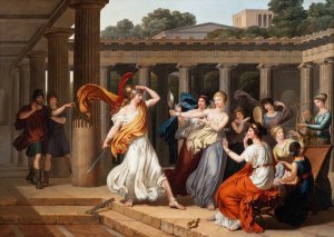 Odysseus Recognises Achilles Amongst The Daughters of Lycomedes by Louis Gauffier Oil Painting