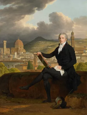 Portrait of Dr. Thomas Penrose by Louis Gauffier Oil Painting
