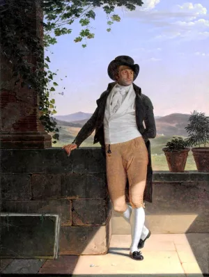 Portrait of Philippe-Henri Coclers by Louis Gauffier Oil Painting
