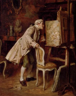 The Finishing Touches by Louis Georges Brillouin - Oil Painting Reproduction