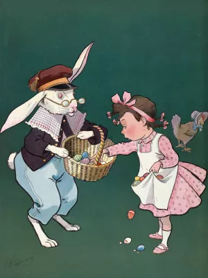Puck Easter by Louis Glackens Oil Painting