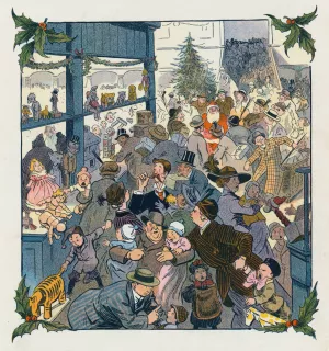 The toy department by Louis Glackens Oil Painting