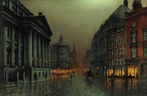 The Mansion House, London by Louis Grimshaw Oil Painting
