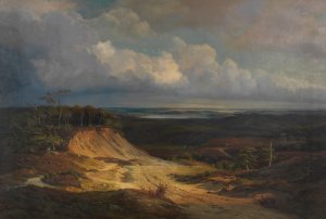 Heidelandschaft in Jutland by Louis Gurlitt Oil Painting