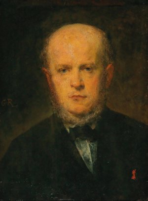 Portrait of Adolf Menzel by Louis-Gustave Ricard Oil Painting