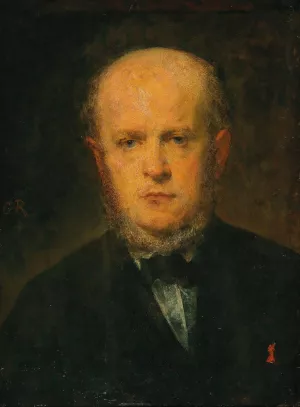 Portrait of Adolf Menzel by Louis-Gustave Ricard Oil Painting