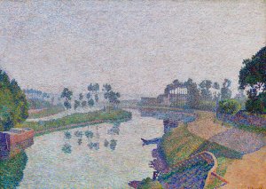 Banks of the Oise at Dawn by Louis Hayet Oil Painting