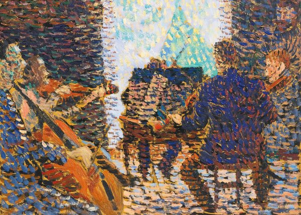 Le Concert by Louis Hayet - Hand-Painted Oil Painting Reproduction