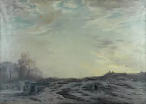 La Banlieue de Paris aux environs des fortifications Oil painting by Louis Henri Foreau
