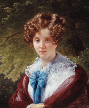 Portait de Madame Le Doyen by Louis Hersent Oil Painting