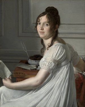 Sophie Crouzet by Louis Hersent Oil Painting