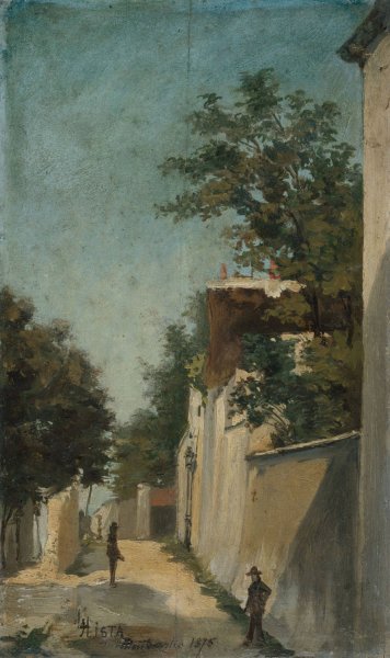 Main Product Photo of La rue Saint-Vincent a Montmartre, 18eme arrondissement  Painting by Louis Hista
