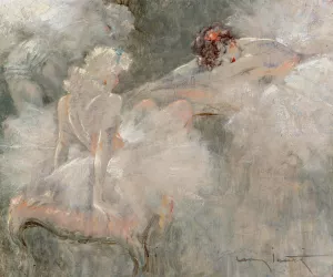 Attitudes by Louis Icart Attitudes by Louis Icart Oil Painting