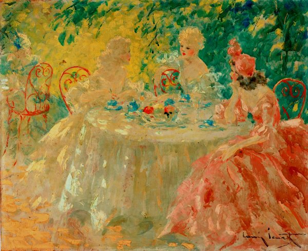 Main Product Photo of Fin de dejeuner Painting by Louis Icart