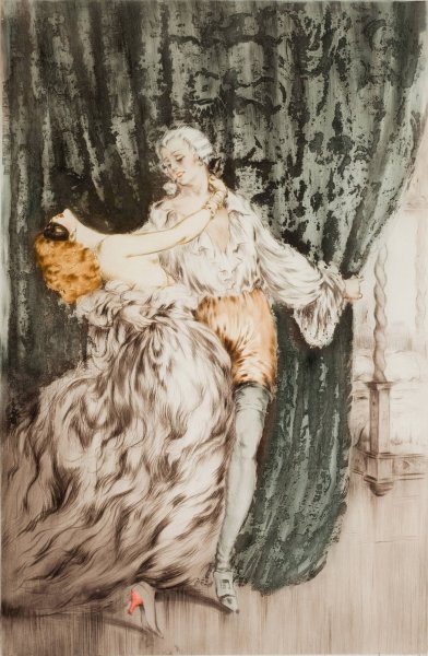 Main Product Photo of Masquerade  Painting by Louis Icart