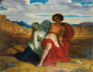 The Torture Of Mezence Oil painting by Louis Janmot