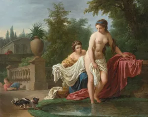 David and Bathsheba by Louis-Jean-Francois Lagrenee Oil Painting