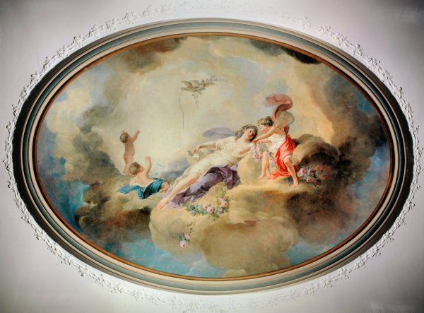 Main Product Photo of Le triomphe de Flore  Painting by Louis-Jean-Francois Lagrenee