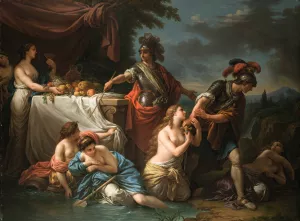 Ubalde et le chevalier Danois by Louis-Jean-Francois Lagrenee Oil Painting