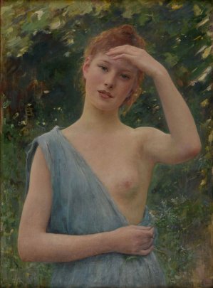 Adolescence by Louis-Joseph-Raphael Collin Oil Painting
