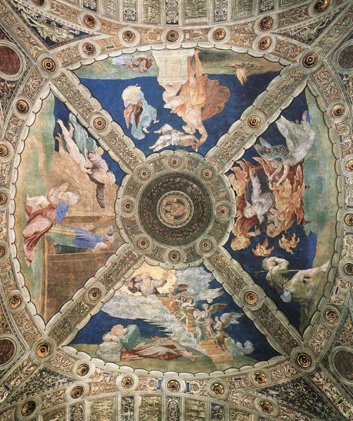 Main Product Photo of Ceiling (Stanza di Eliodoro) Painting by Louis-Joseph-Raphael Collin