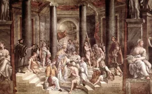 The Baptism of Constantine by Louis-Joseph-Raphael Collin Oil Painting
